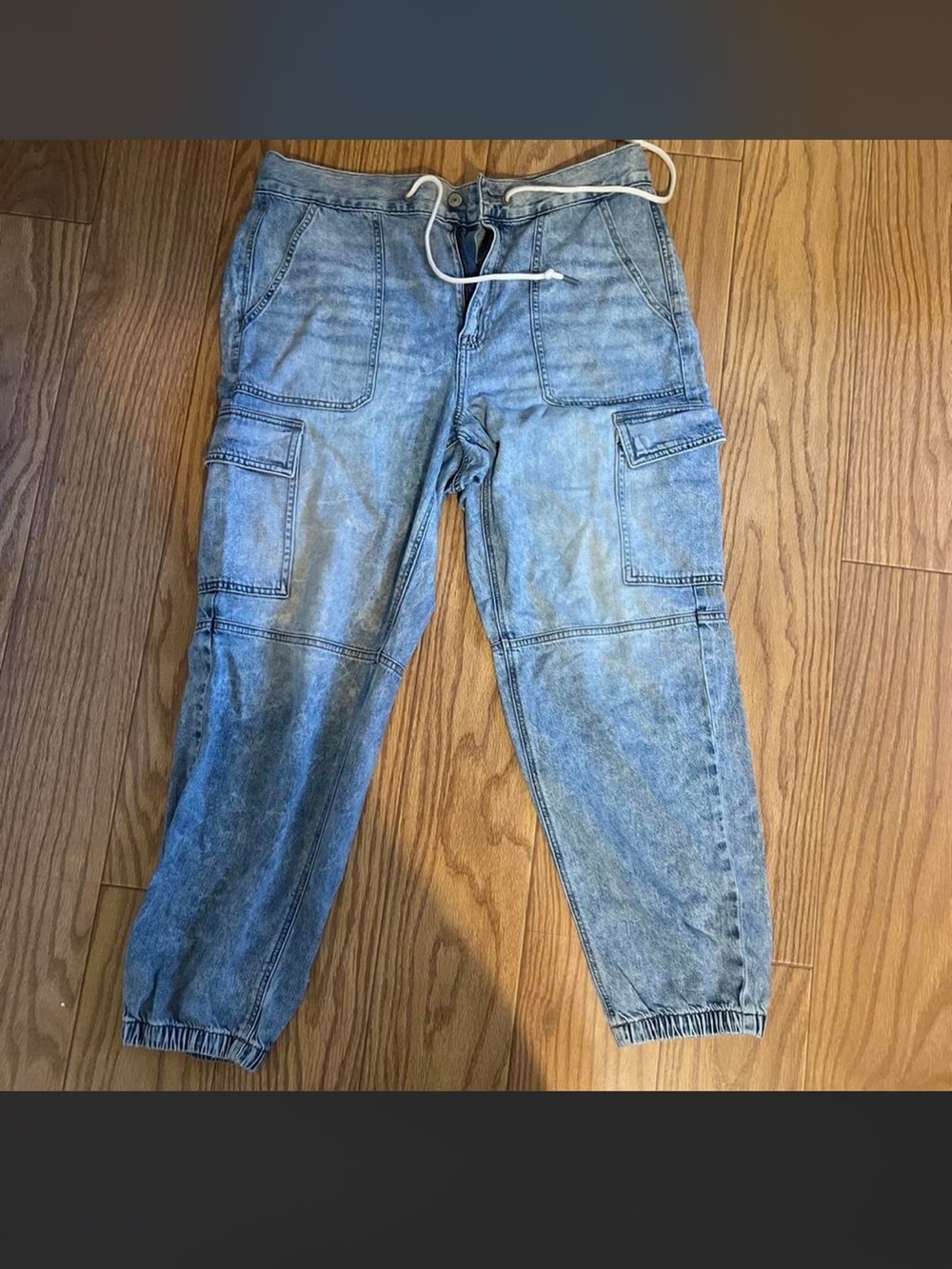 American Eagle Outfitters Light Blue Cargo Jogger Pants